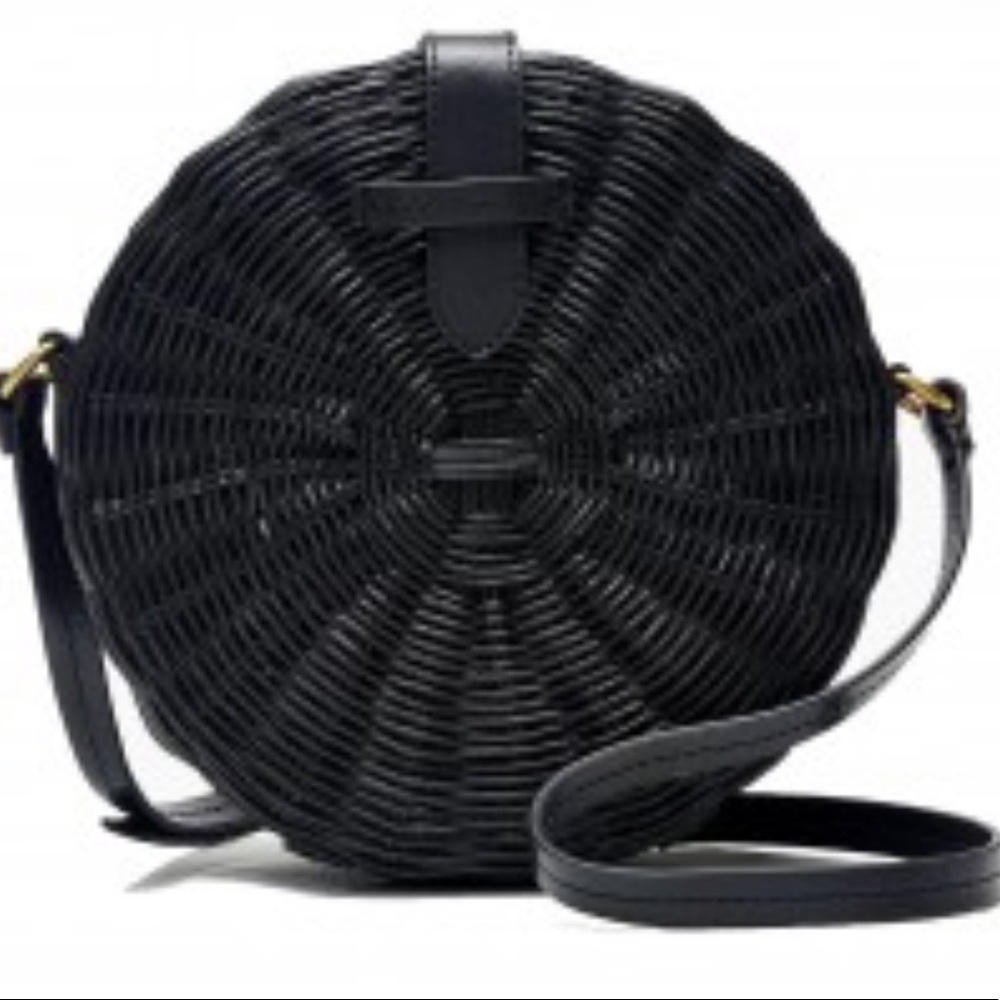 NEW J.Crew Circle straw crossbody bag